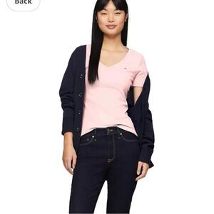 Tommy Hilfiger New Light Blue V-Neck T-Shirt